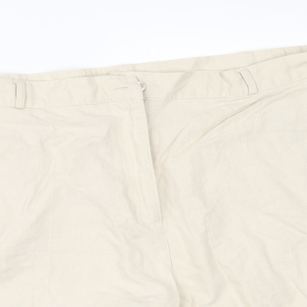 Preworn Womens Beige   Chino Shorts Size 42 in