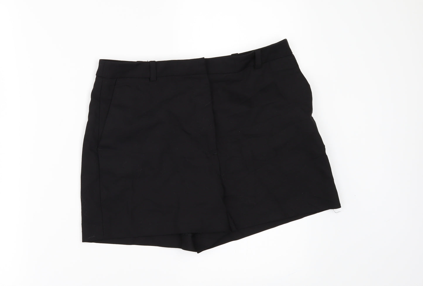 Zara Womens Black   Chino Shorts Size M