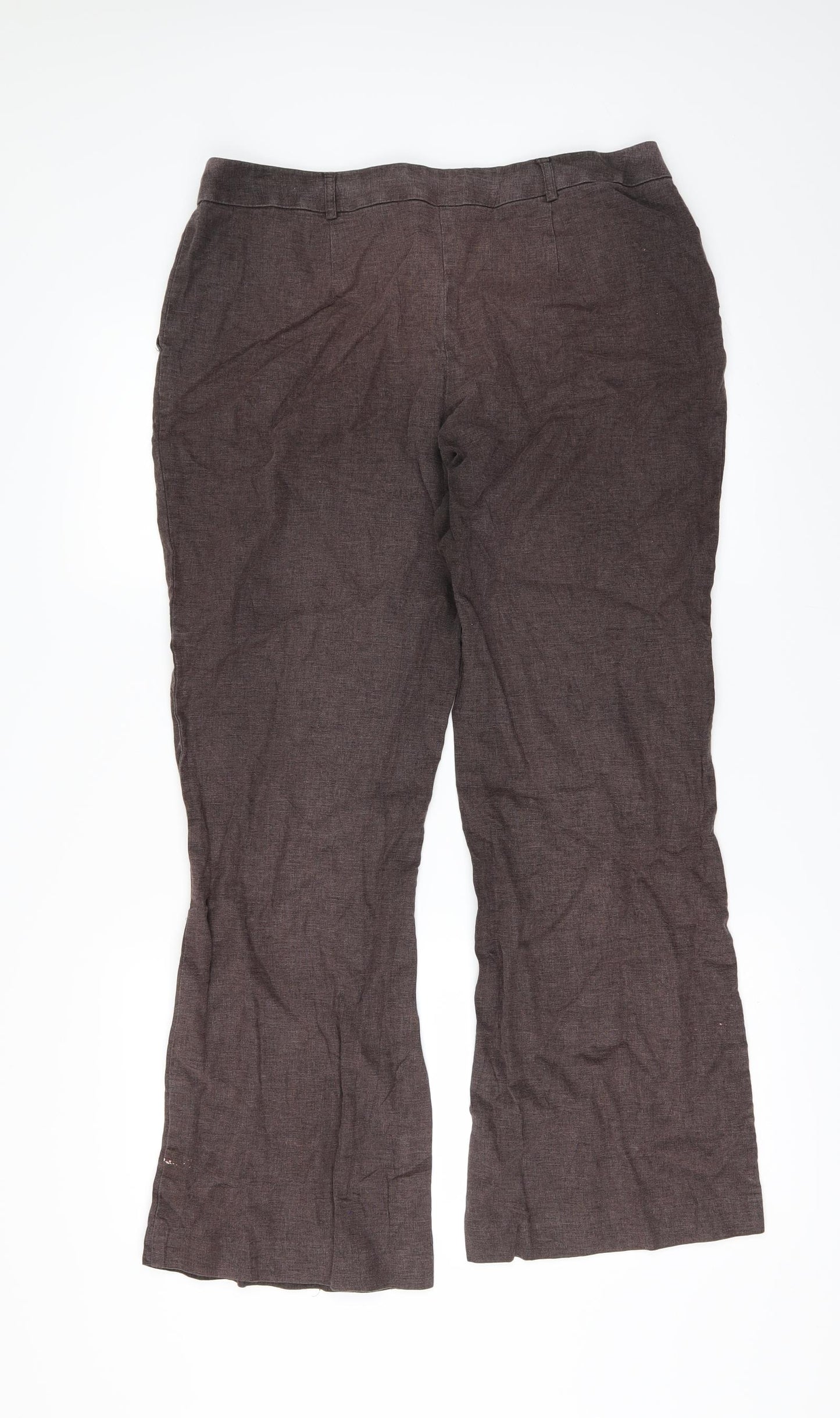 Marks and Spencer Womens Brown   Trousers  Size 14 L29 in