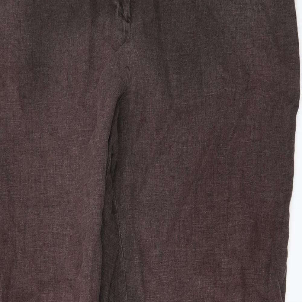 Marks and Spencer Womens Brown   Trousers  Size 14 L29 in
