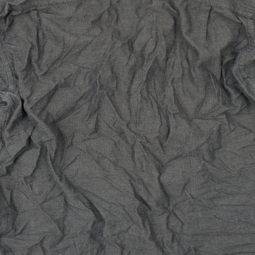 Marks and Spencer Mens Grey    Button-Up Size 16