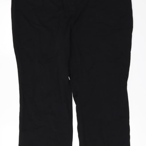 Marks and Spencer Womens Black   Trousers  Size 18 L28 in