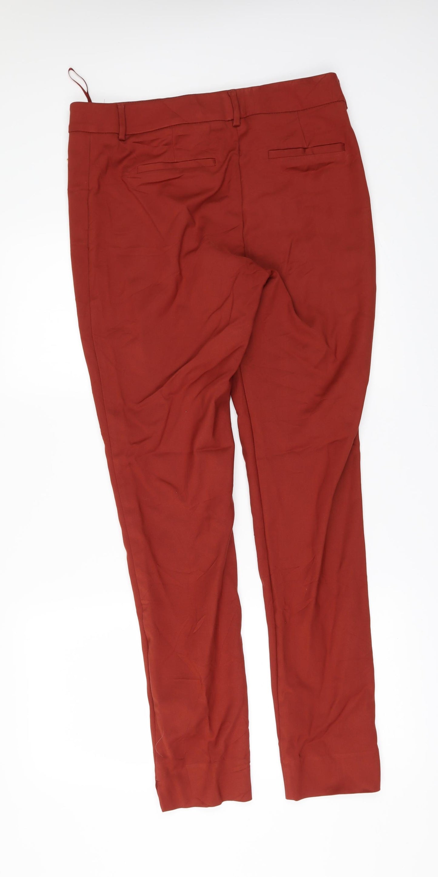 NEXT Womens Orange   Trousers  Size 12 L31 in