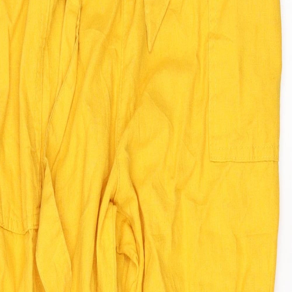 Primark Womens Yellow   Trousers  Size 14 L27 in