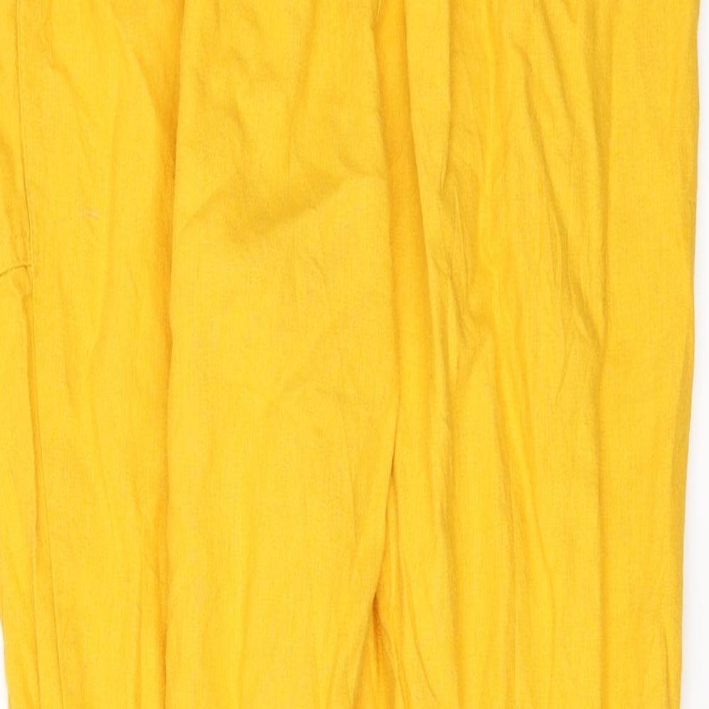 Primark Womens Yellow   Trousers  Size 14 L27 in