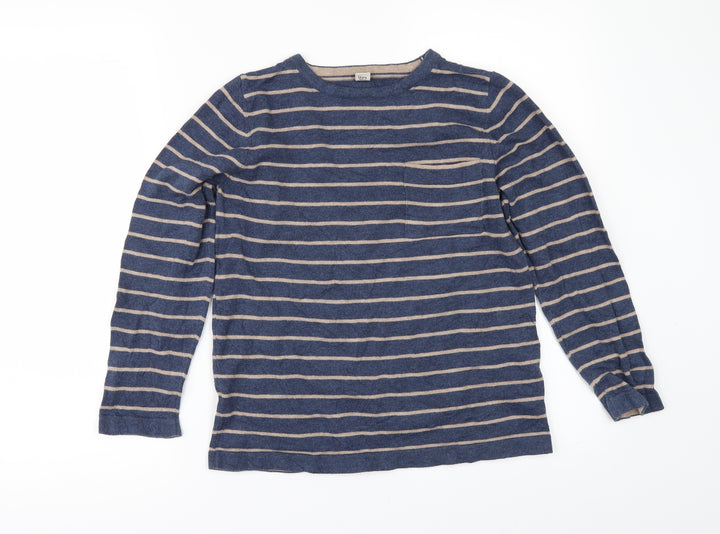 TU Girls Blue Striped Pullover Jumper Size 12 Years