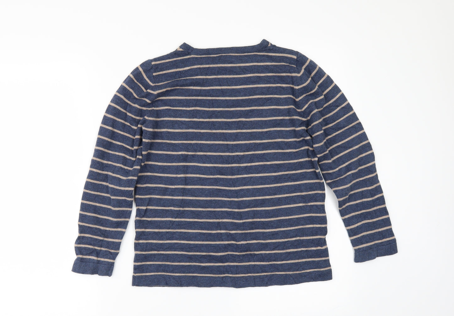 TU Girls Blue Striped  Pullover Jumper Size 12 Years