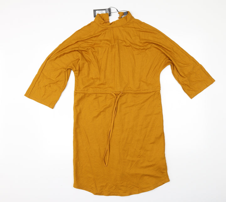 Primark Womens Yellow   T-Shirt Dress  Size 6