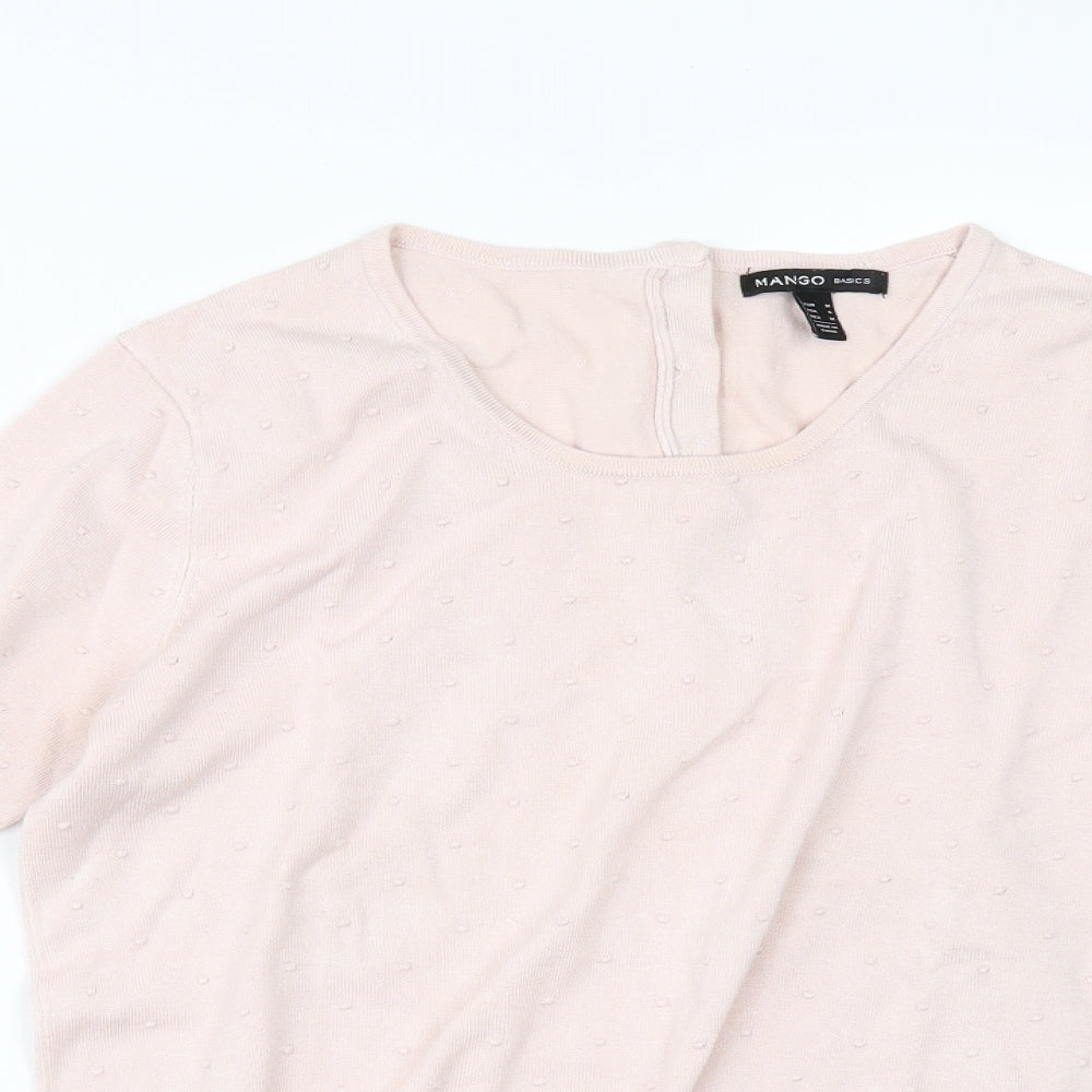 Mango Womens Pink   Pullover Jumper