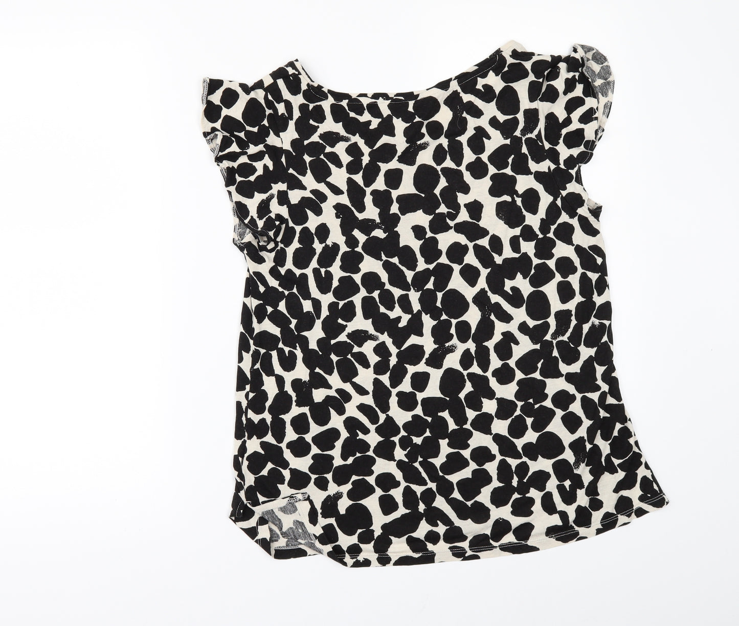 H&M Womens Black Geometric  Basic T-Shirt Size S