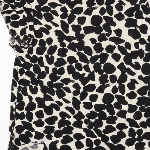 H&M Womens Black Geometric  Basic T-Shirt Size S