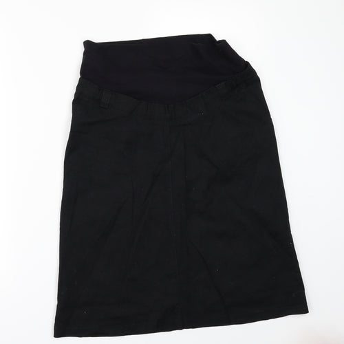 2 in 1 Womens Black   A-Line Skirt Size 34 in  - MATERNITY