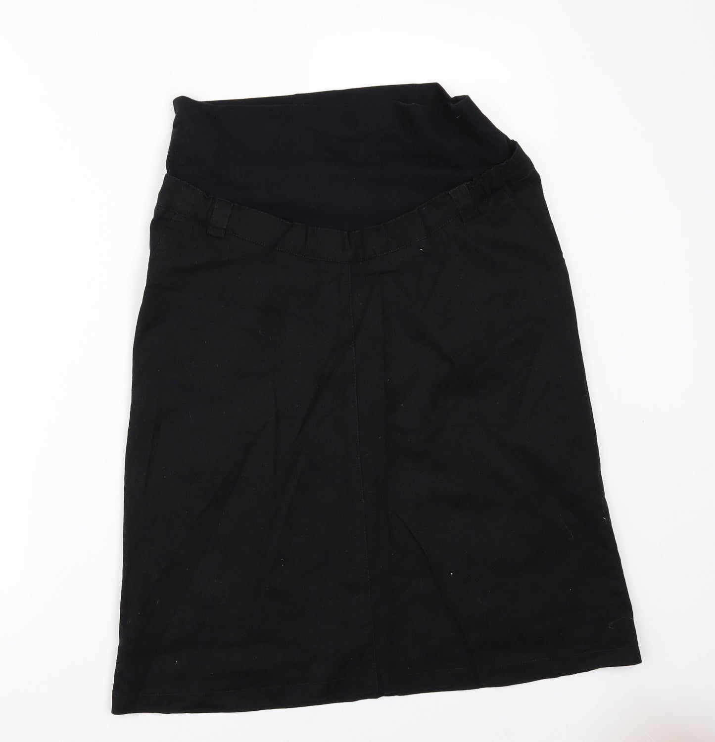 2 in 1 Womens Black   A-Line Skirt Size 34 in  - MATERNITY