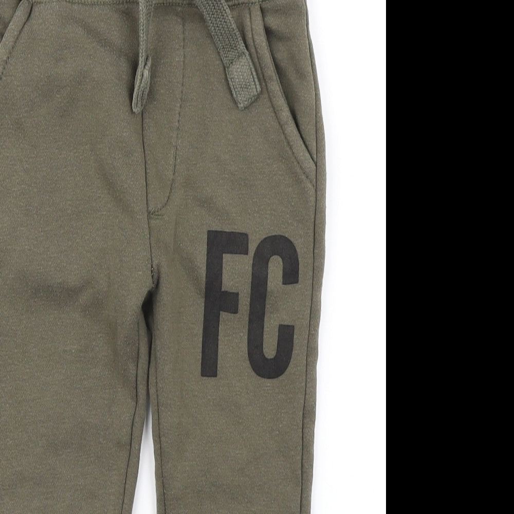 French Connection Boys Green   Jogger Trousers Size 2-3 Years