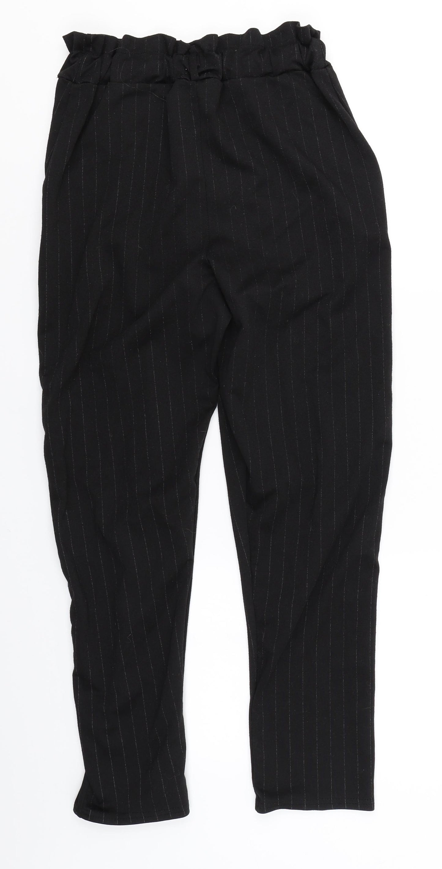 Somebody Else Womens Black Striped  Trousers  Size 8 L25 in