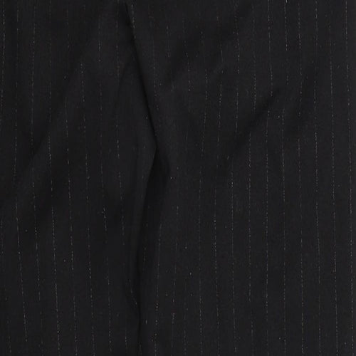 Somebody Else Womens Black Striped  Trousers  Size 8 L25 in