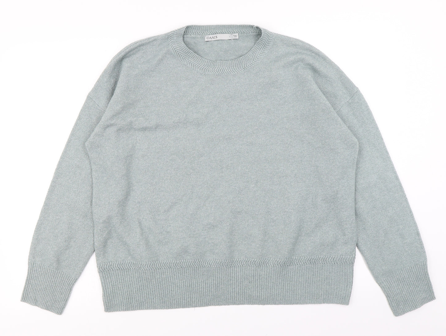 Oasis Womens Blue   Pullover Jumper Size L