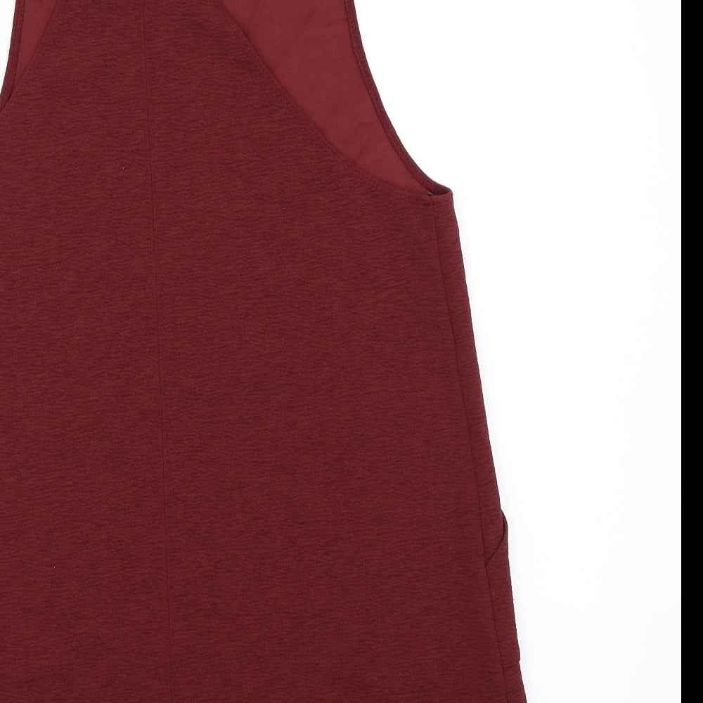 New Look Womens Red   Pinafore/Dungaree Dress  Size 14
