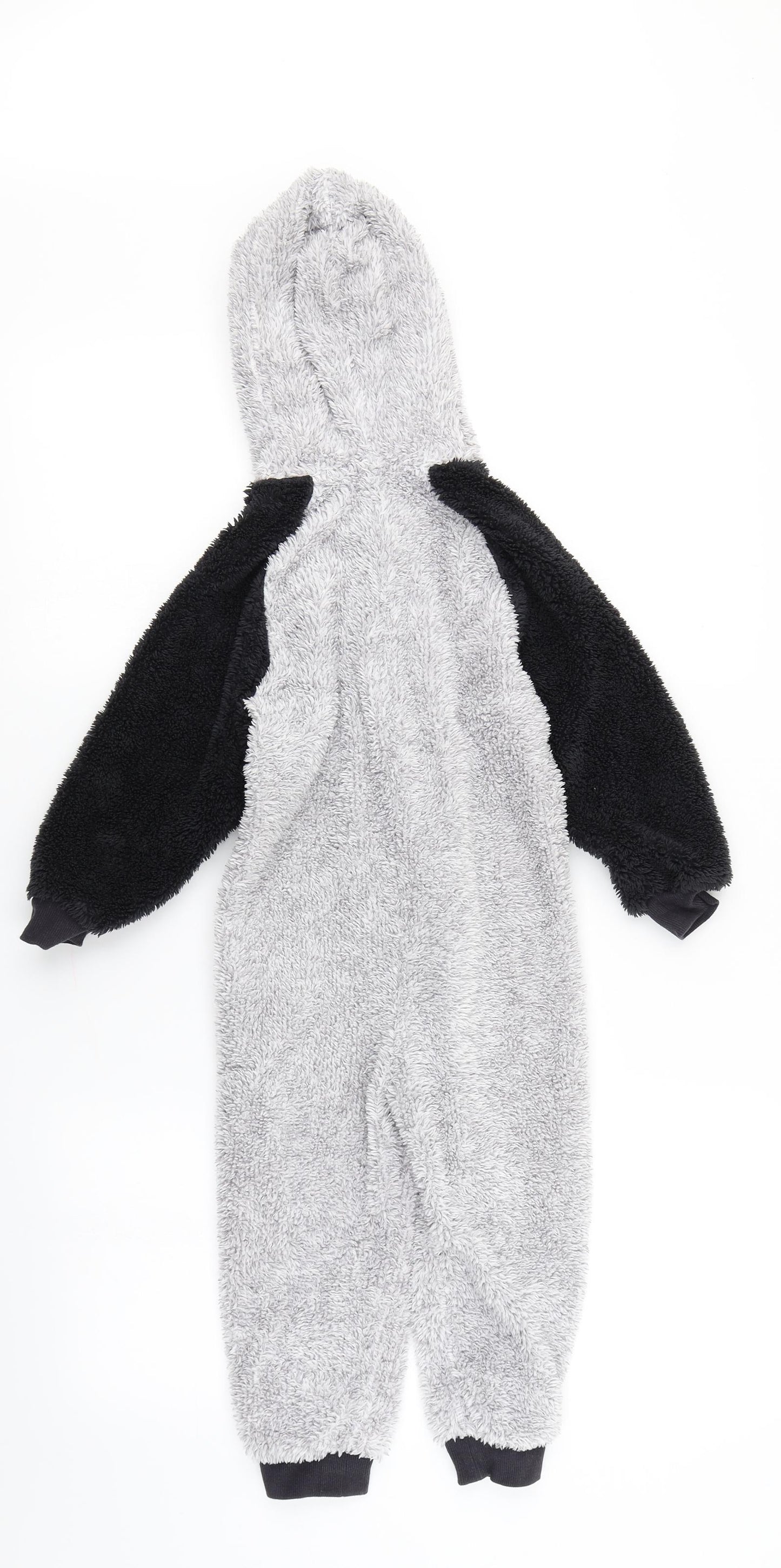 Matalan Boys Grey Solid Fleece  One Piece Size 2-3 Years  - Sloth