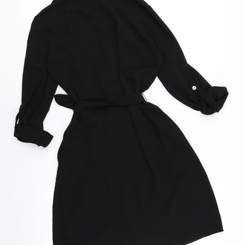 Lipsy Womens Black   Shirt Dress  Size 10