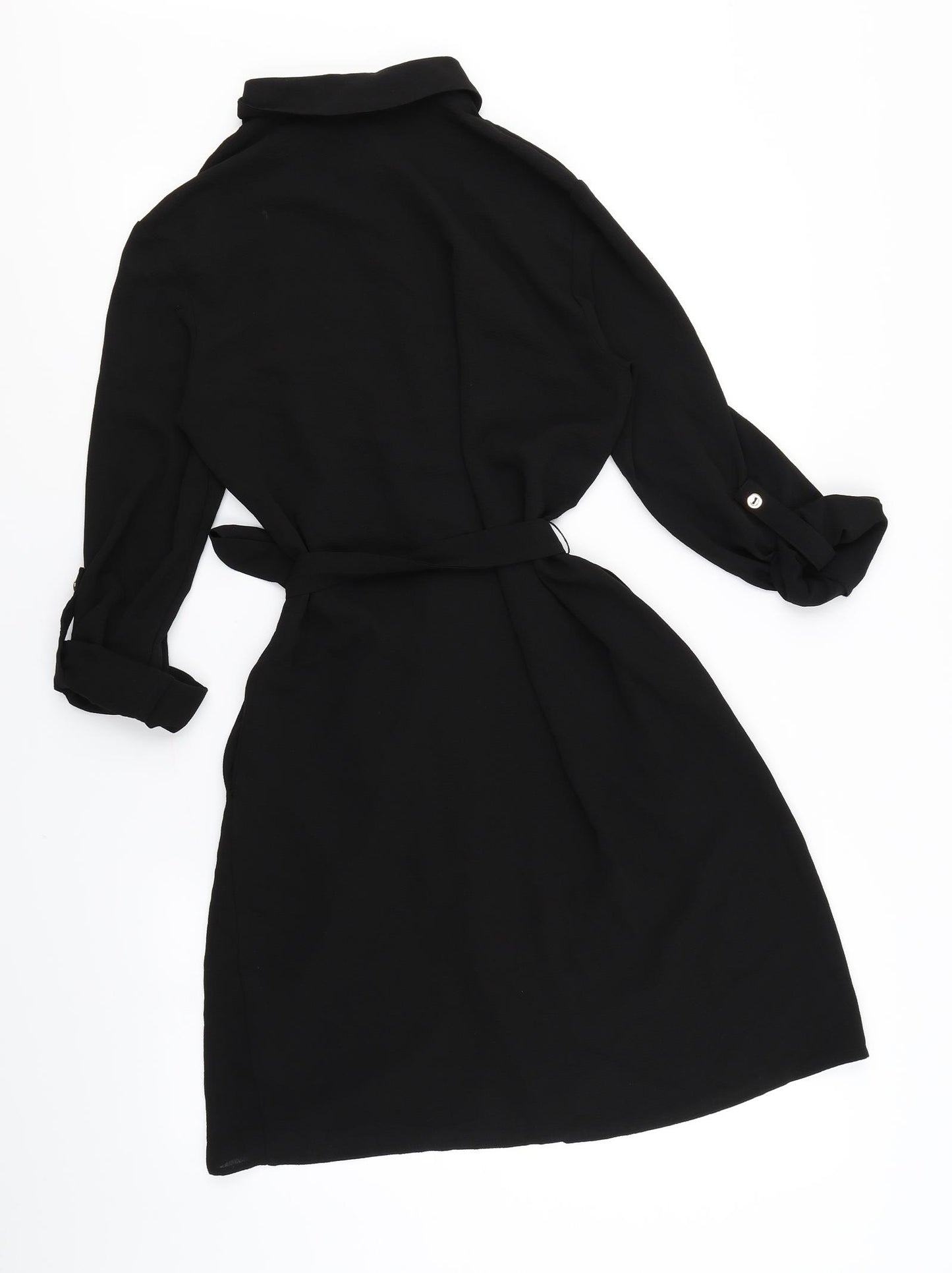 Lipsy Womens Black   Shirt Dress  Size 10