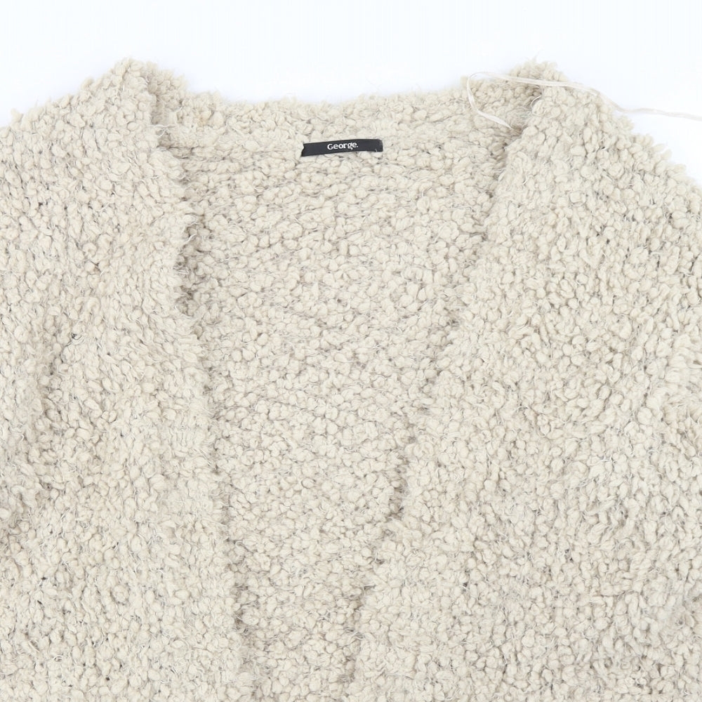 George Womens Ivory   Cardigan Jumper Size 16