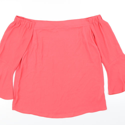 Dorothy Perkins Womens Pink   Basic Blouse Size 10