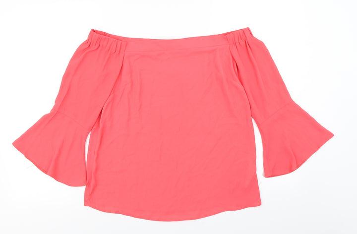 Dorothy Perkins Womens Pink Basic Blouse Size 10