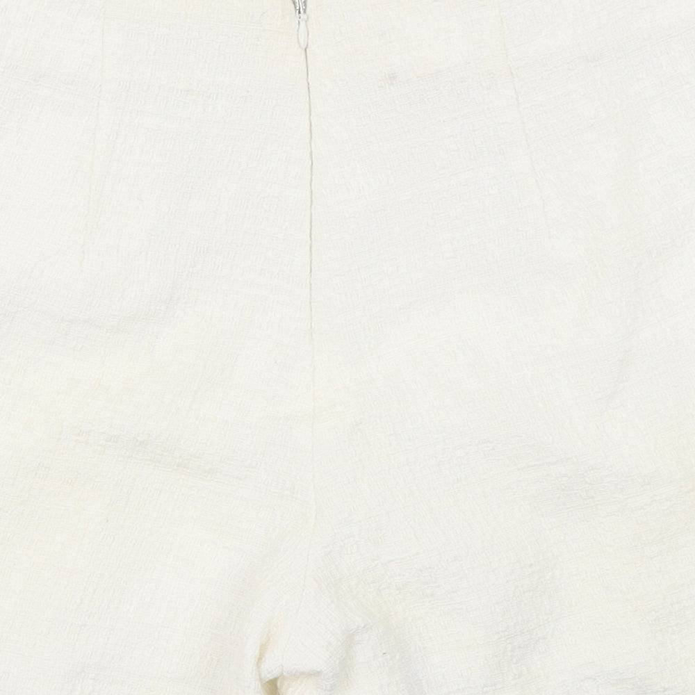 River Island Womens White   Sailor Shorts Size 10