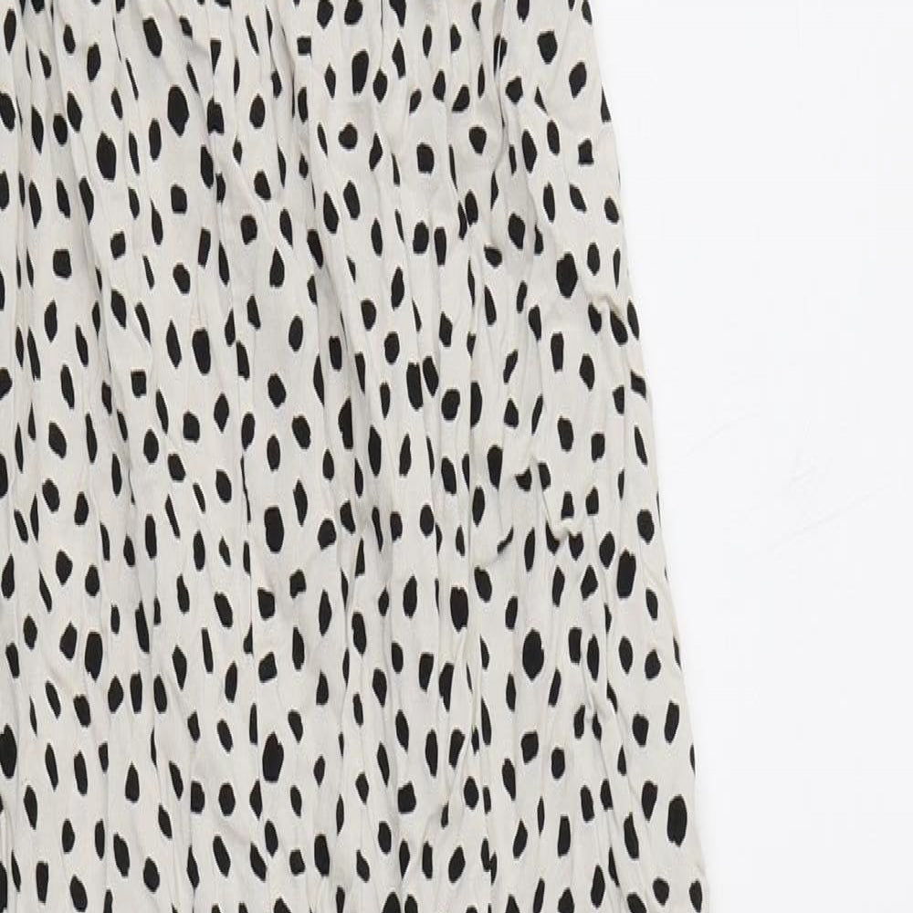 Select Womens White Polka Dot  Jumpsuit One-Piece Size 12 L27 in