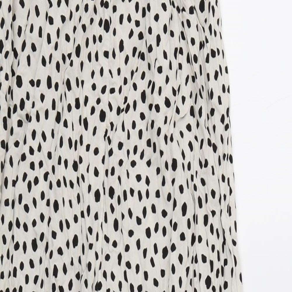 Select Womens White Polka Dot  Jumpsuit One-Piece Size 12 L27 in
