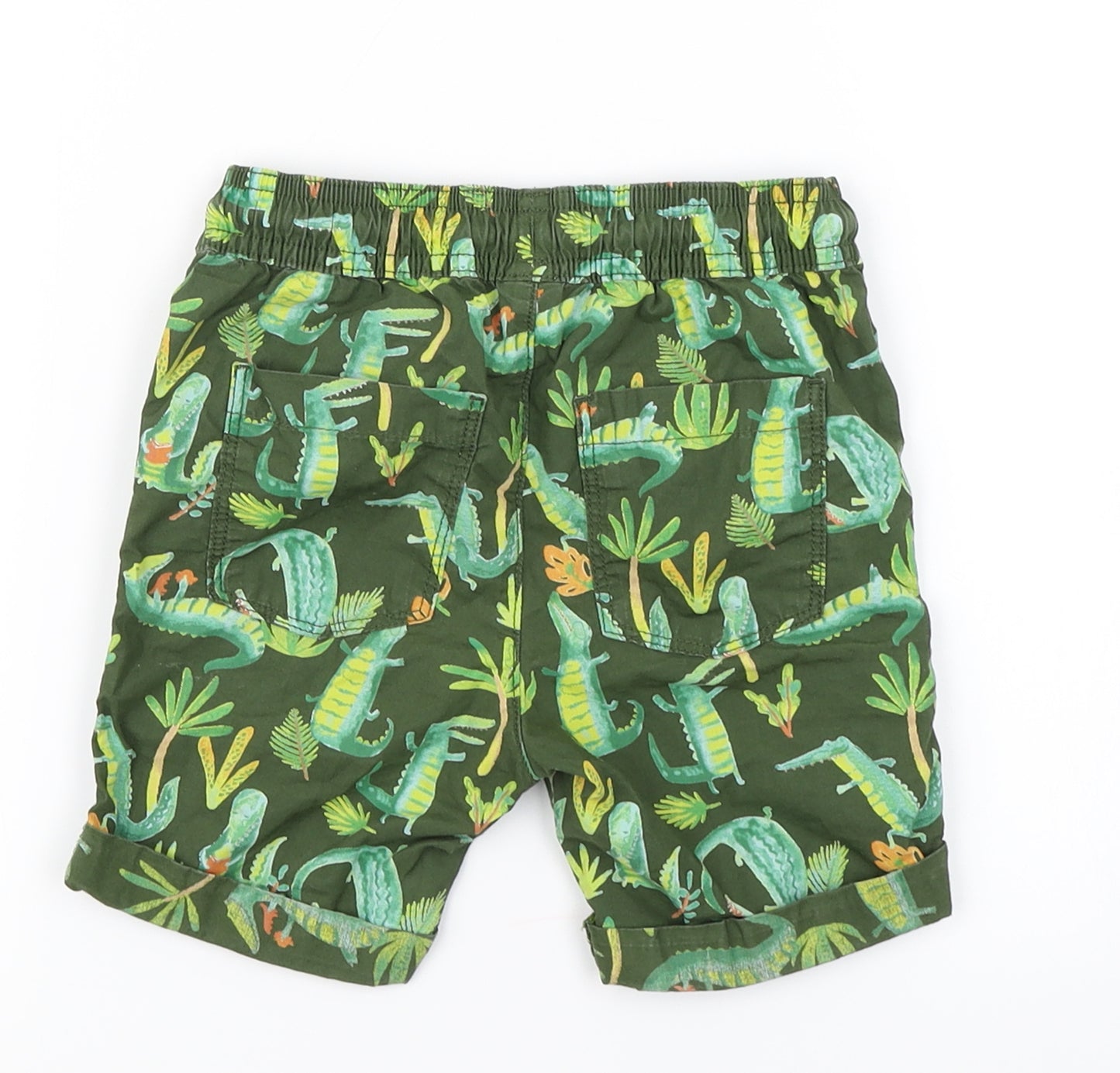 TU Boys Green   Cargo Shorts Size 2-3 Years - Crocodile