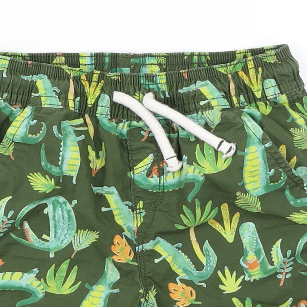 TU Boys Green   Cargo Shorts Size 2-3 Years - Crocodile