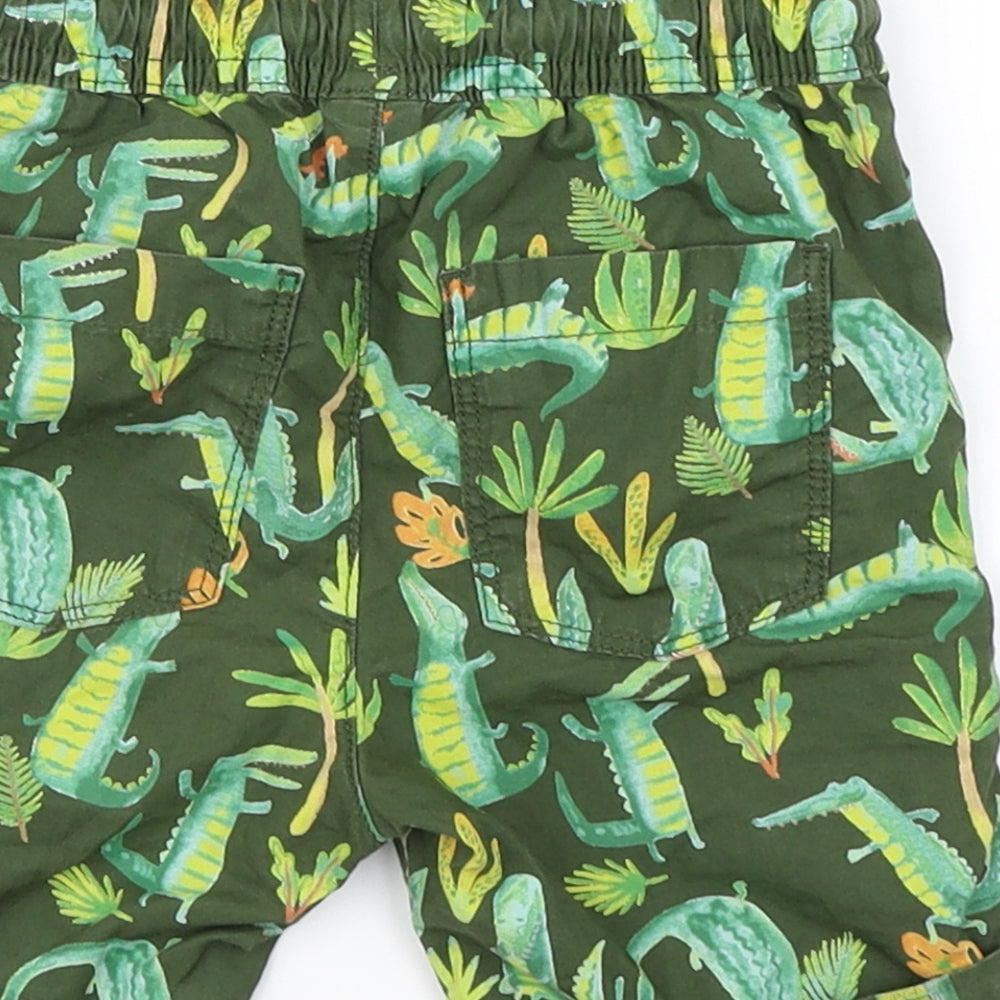 TU Boys Green   Cargo Shorts Size 2-3 Years - Crocodile