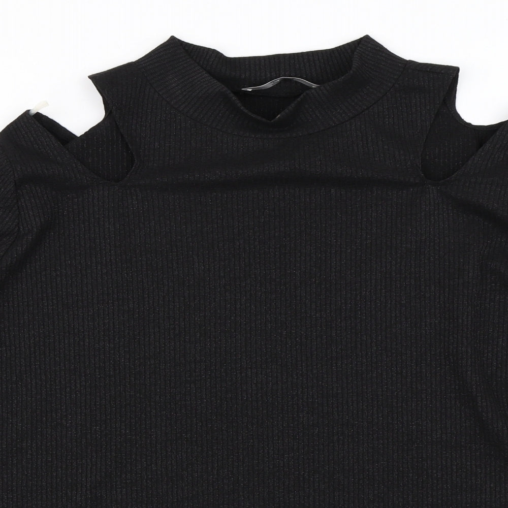 George Womens Black   Pullover Jumper Size 24  - Cold Shoulder