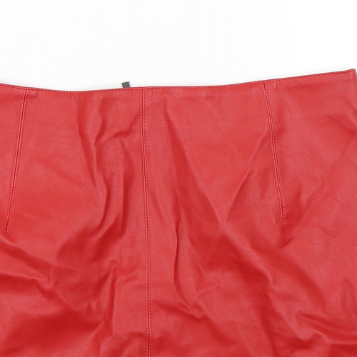 Oasis Womens Red   A-Line Skirt Size 10