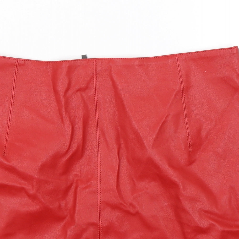 Oasis Womens Red   A-Line Skirt Size 10