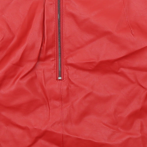 Oasis Womens Red   A-Line Skirt Size 10