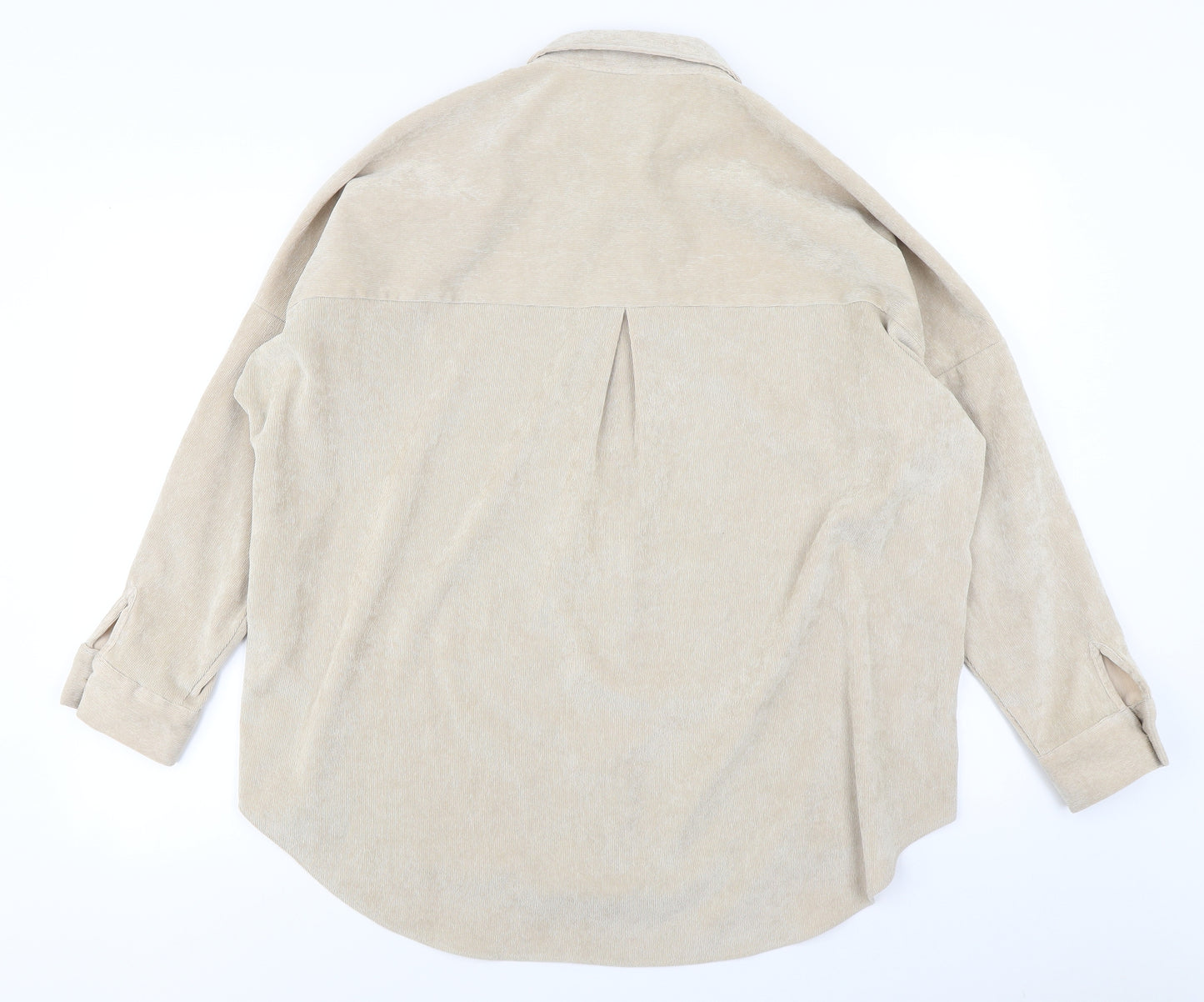 Zara Womens Beige   Basic Button-Up Size L