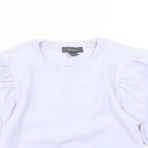 Primark Womens Blue   Pullover Jumper Size S  - Balloon Sleeve