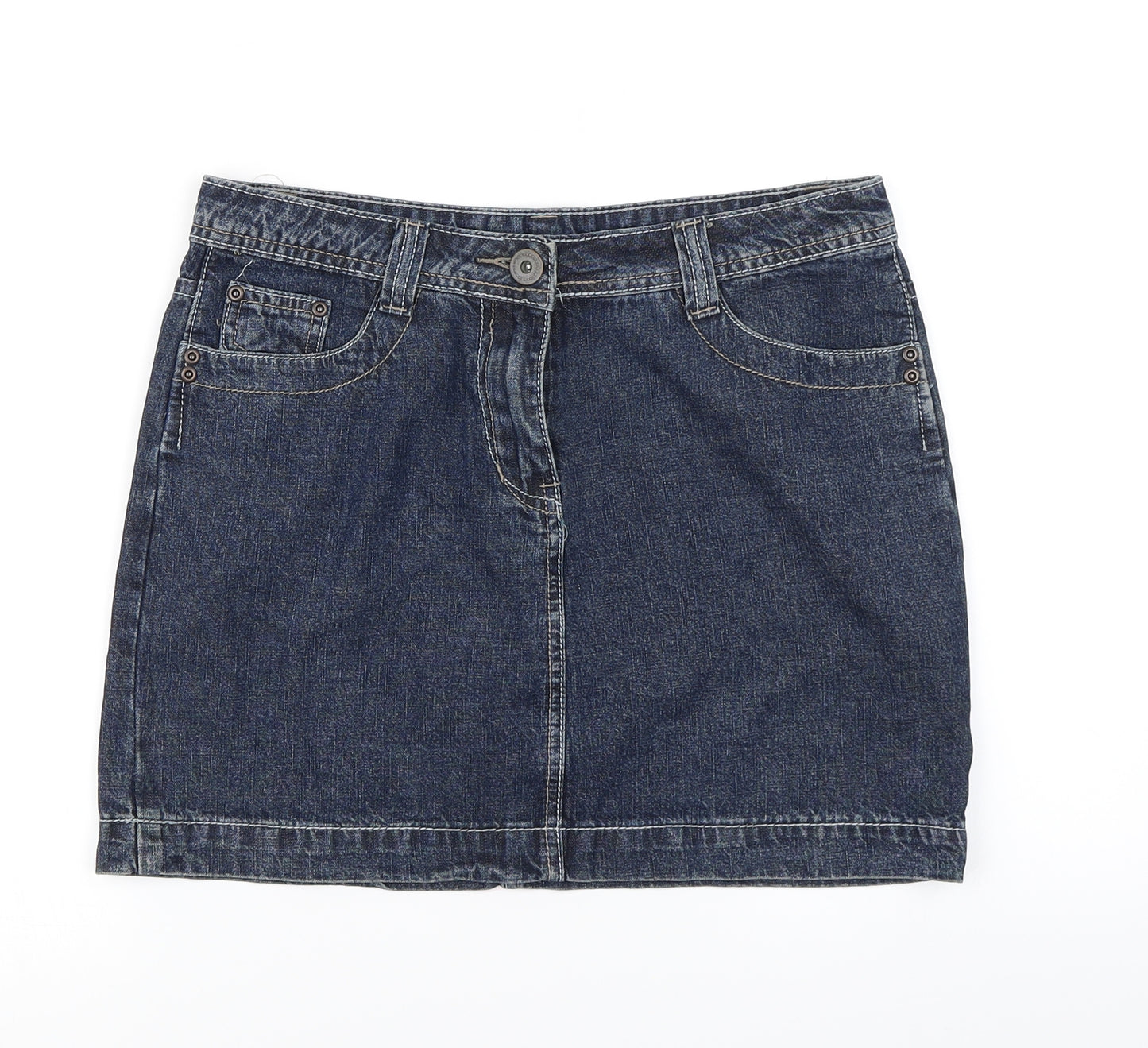 Dorothy Perkins Womens Blue  Denim Mini Skirt Size 8