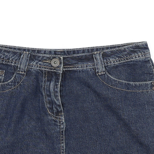 Dorothy Perkins Womens Blue  Denim Mini Skirt Size 8