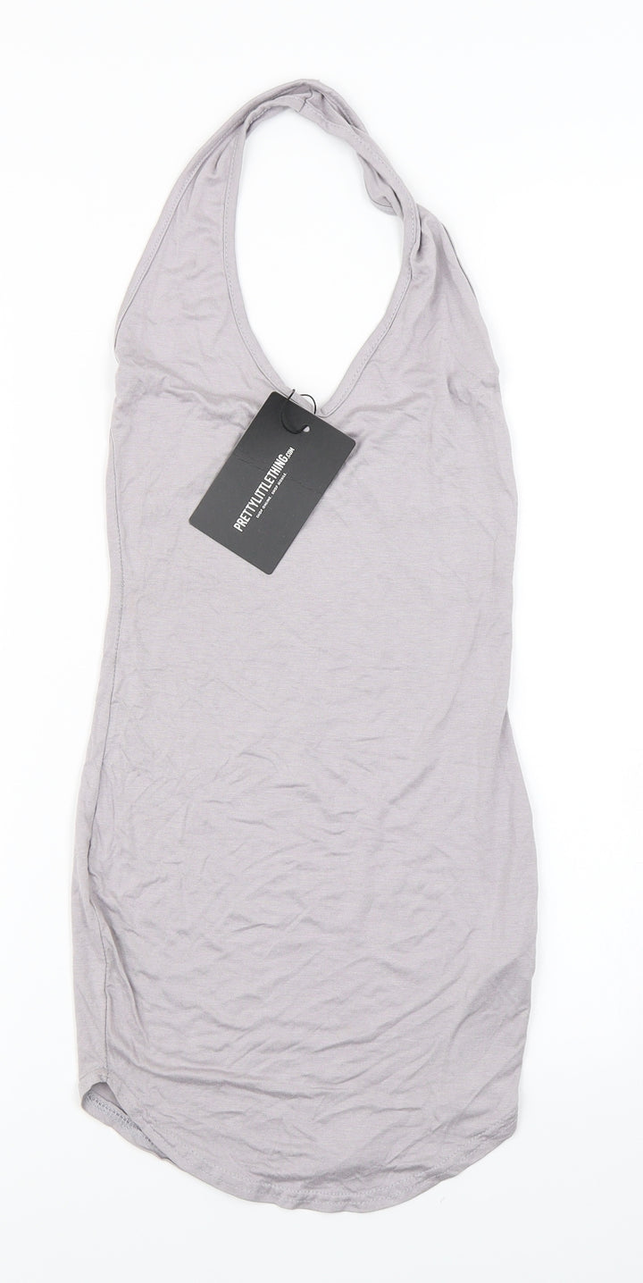 PRETTYLITTLETHING Womens Grey Bodycon Size 6