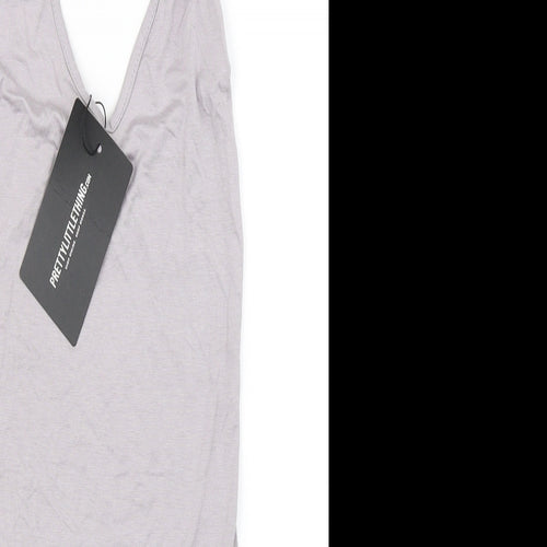 PRETTYLITTLETHING Womens Grey   Bodycon  Size 6