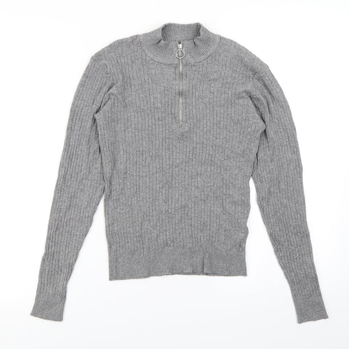 Divided Womens Grey  Knit Pullover Jumper Size XS