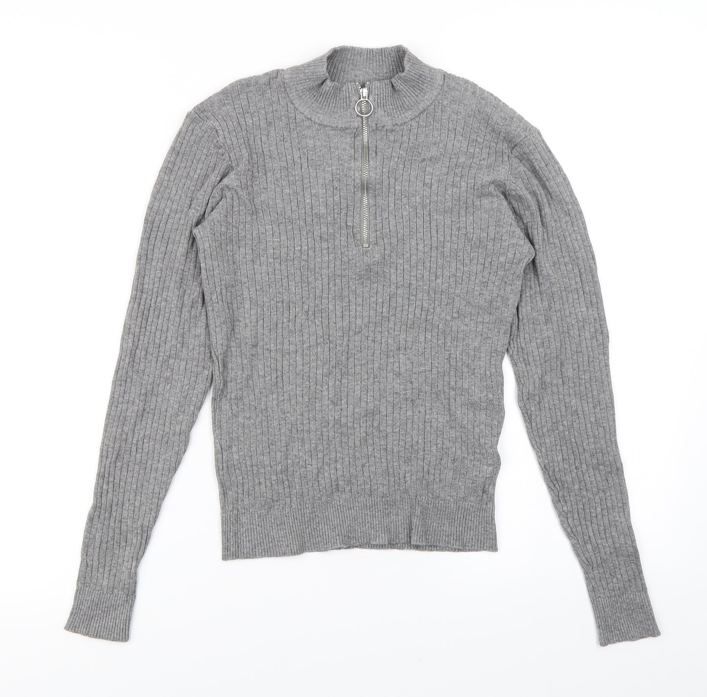 Divided Womens Grey  Knit Pullover Jumper Size XS