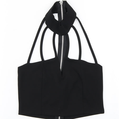 Missguided Womens Black   Cropped T-Shirt Size 6