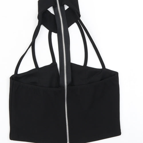 Missguided Womens Black   Cropped T-Shirt Size 6