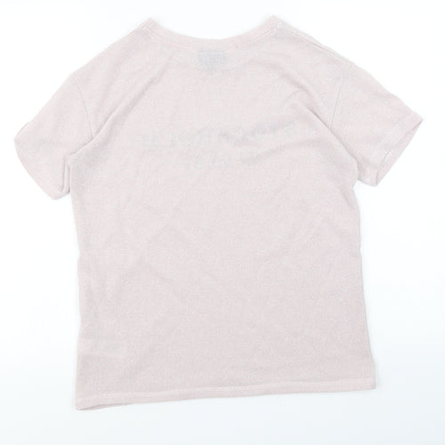 Topshop Womens Pink   Basic T-Shirt Size 8
