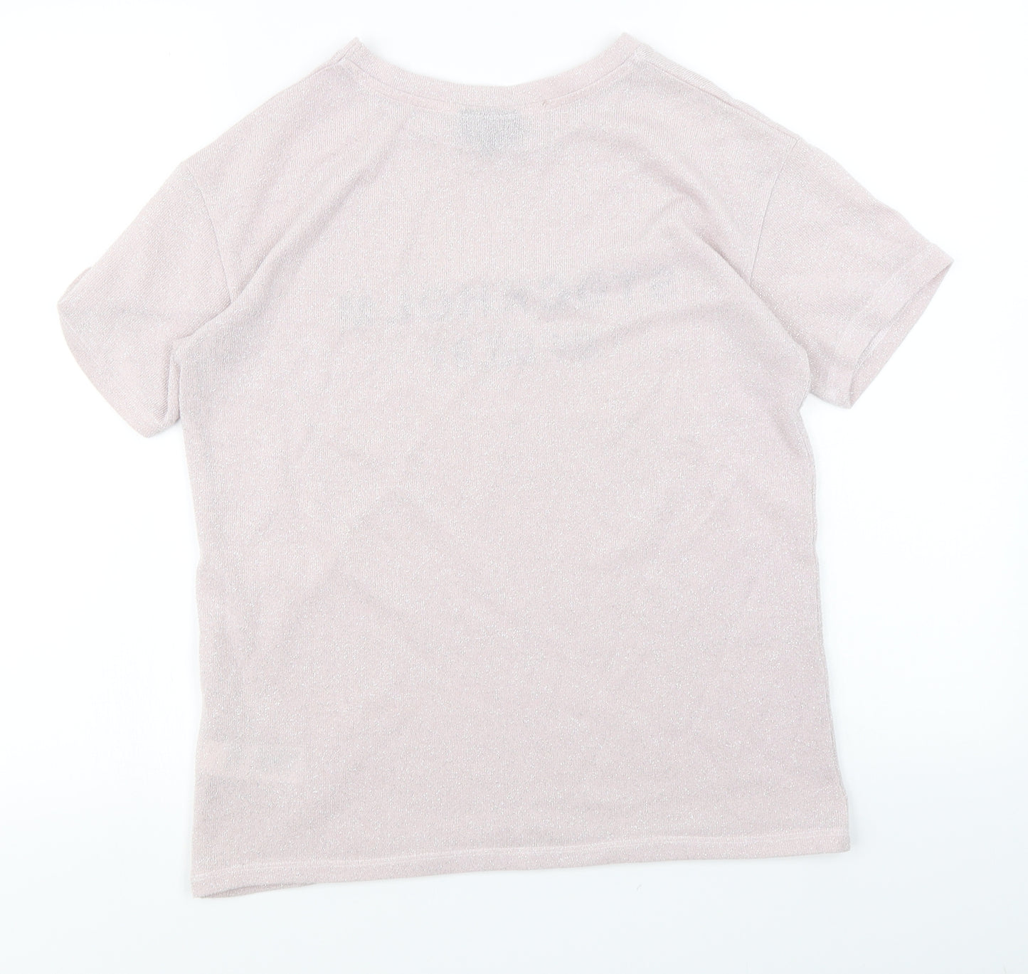 Topshop Womens Pink   Basic T-Shirt Size 8